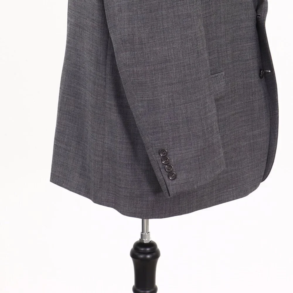 Chaps 48R Gray Solid 2-Button Sport Coat Blazer Jacket G250